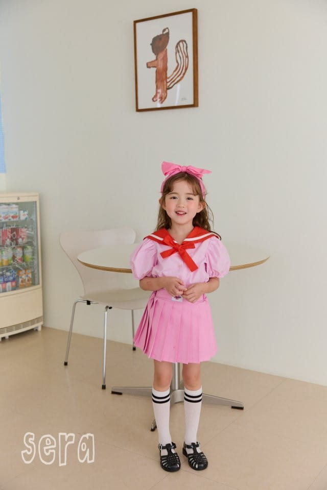 Sera - Korean Children Fashion - #littlefashionista - Preppy Wrinkle Skirt - 4