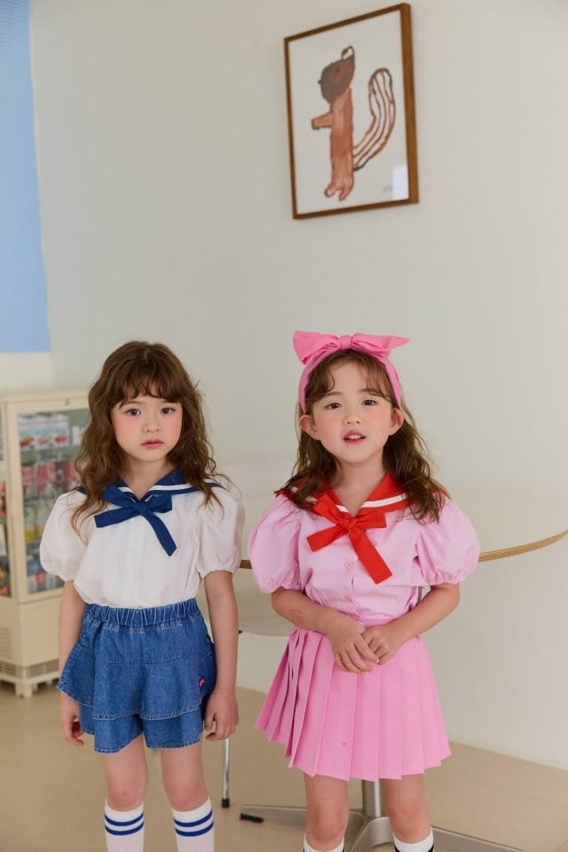 Sera - Korean Children Fashion - #minifashionista - Preppy Wrinkle Skirt - 5