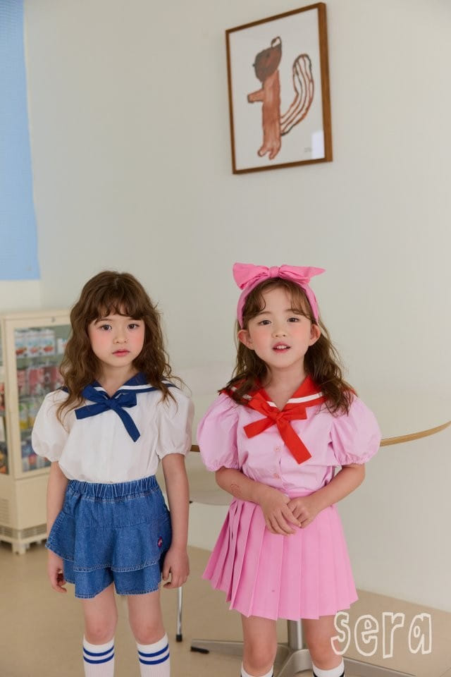 Sera - Korean Children Fashion - #prettylittlegirls - Denim Flare Skirt Pants - 3