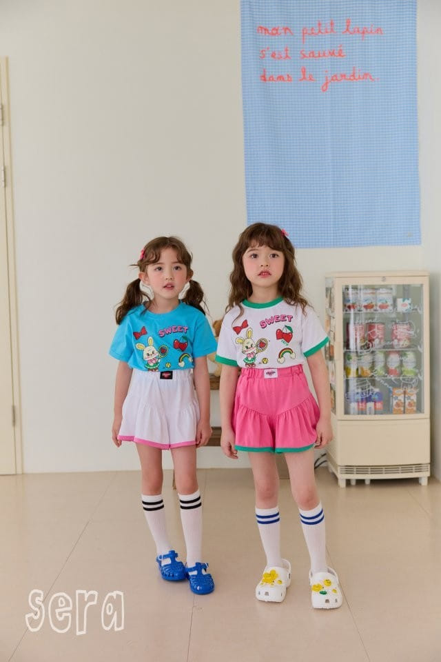 Sera - Korean Children Fashion - #todddlerfashion - Sweet Skirt Pants Top Bottom Set - 6