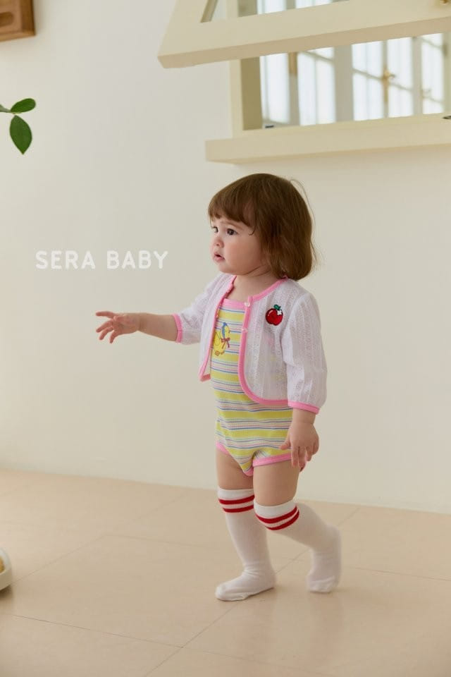 Sera baby - Korean Baby Fashion - #babyboutique - Chick String ST Body Suit - 5