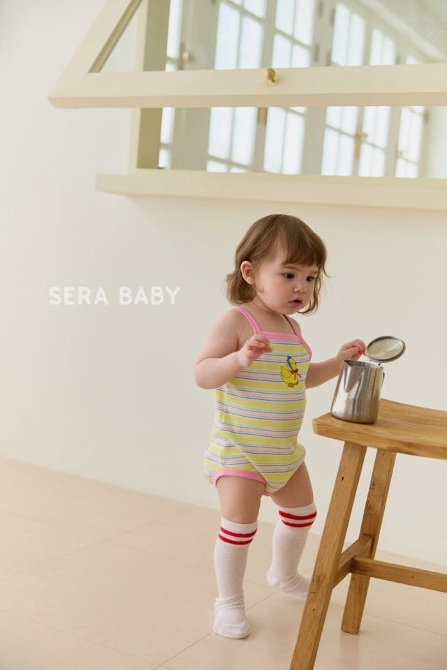 Sera baby - Korean Baby Fashion - #babygirlfashion - Chick String ST Body Suit - 10