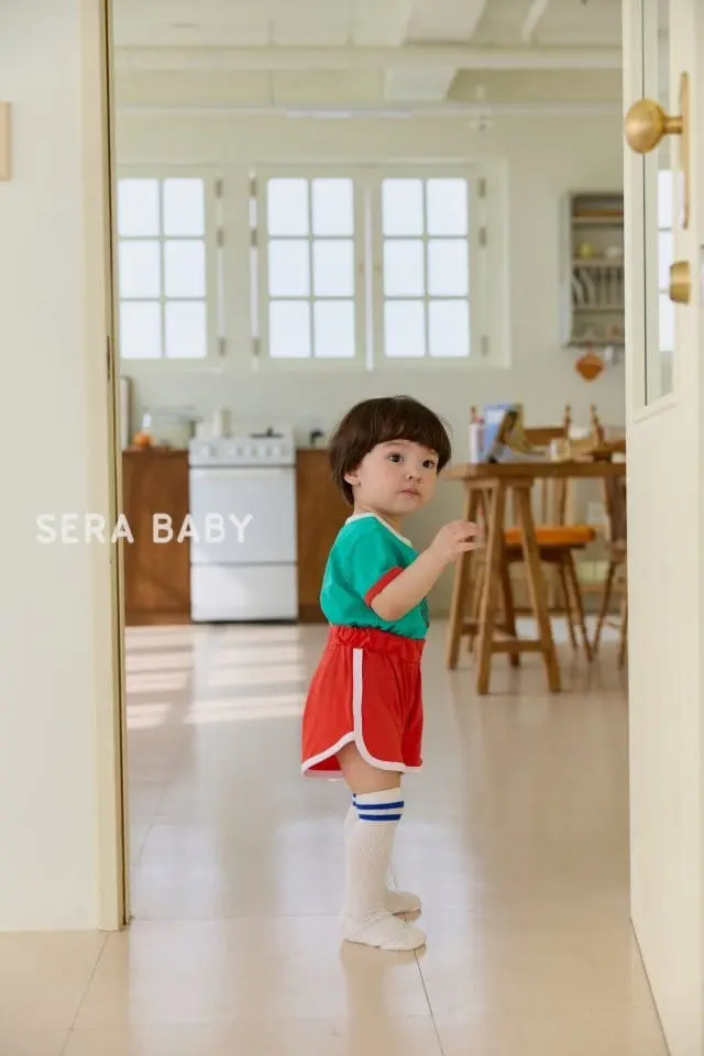 Sera baby - Korean Baby Fashion - #babygirlfashion - Tennis Shorts Top Bottom Set - 3