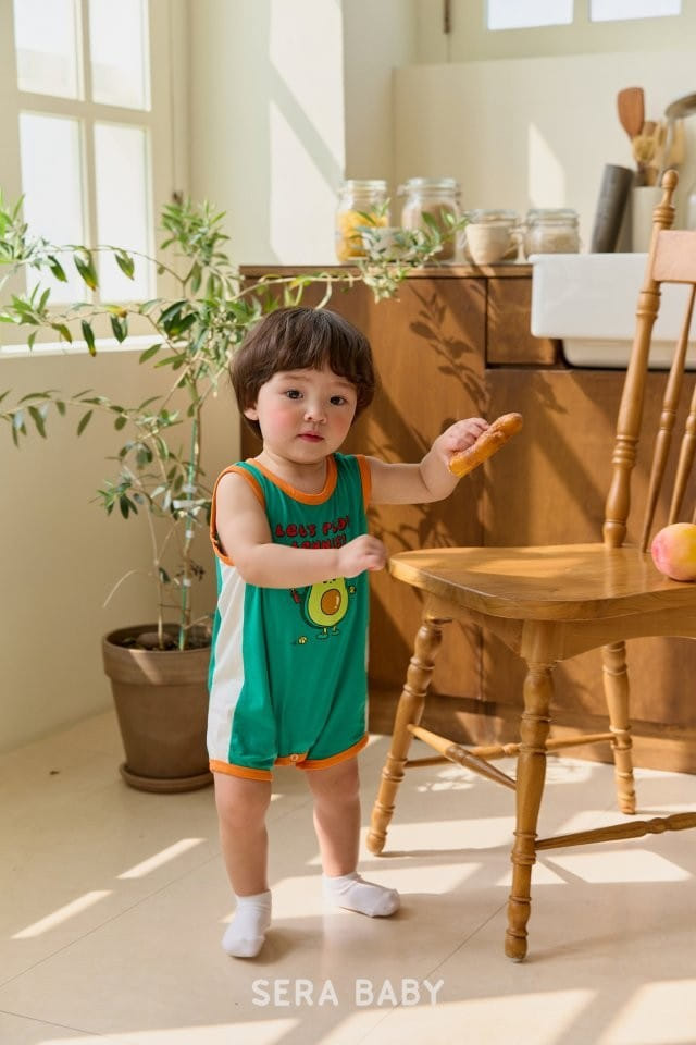 Sera baby - Korean Baby Fashion - #babywear - Avocado Body Suit - 10