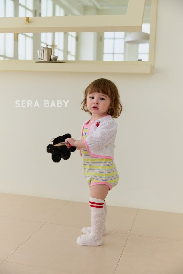 Sera baby - Korean Baby Fashion - #onlinebabyboutique - Chick String ST Body Suit - 2