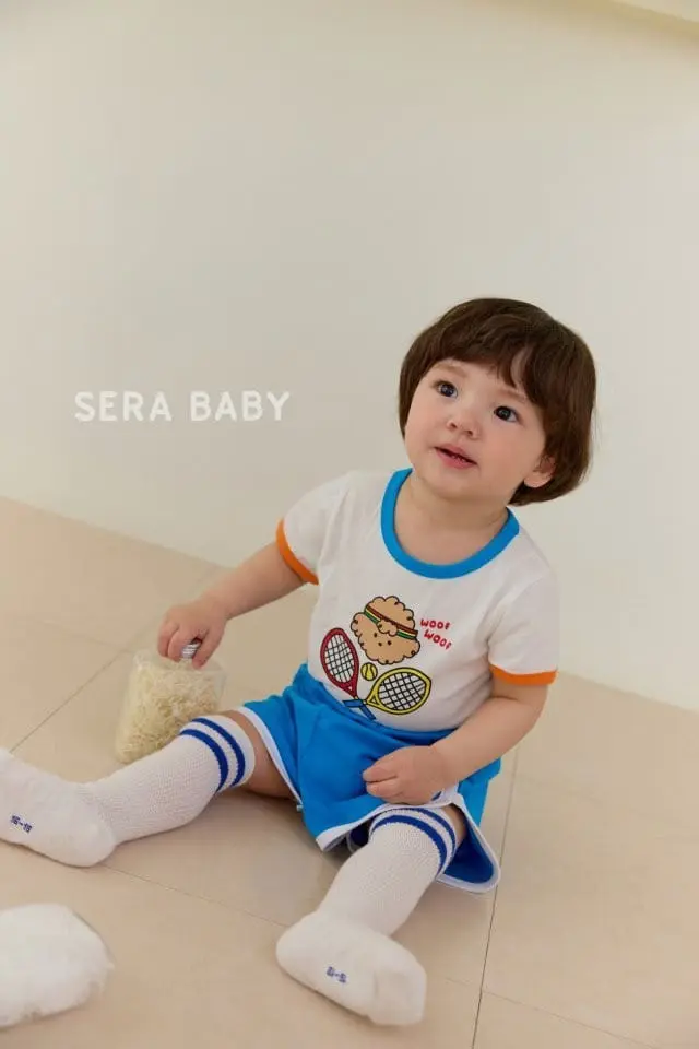 Sera baby - Korean Baby Fashion - #onlinebabyboutique - Tennis Shorts Top Bottom Set - 10