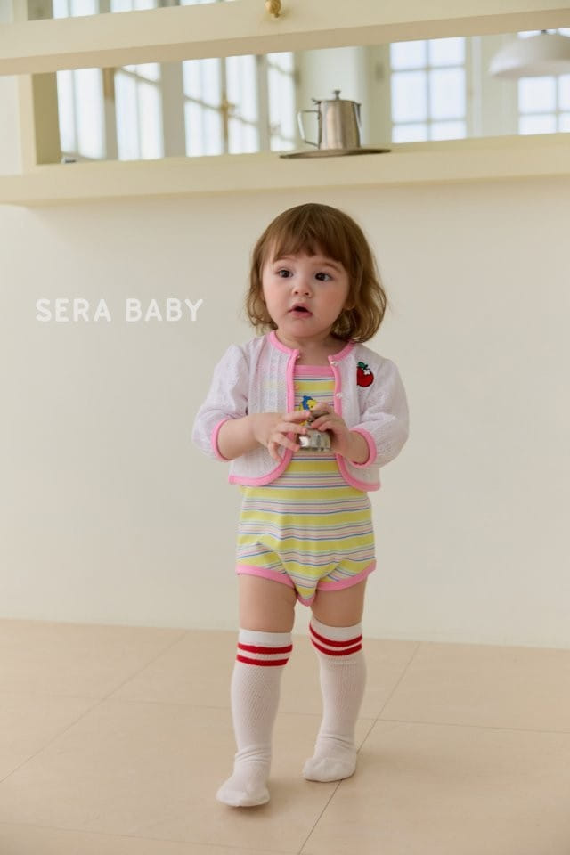 Sera baby - Korean Baby Fashion - #onlinebabyshop - Chick String ST Body Suit - 3