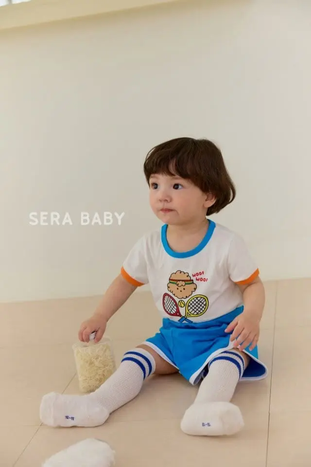 Sera baby - Korean Baby Fashion - #onlinebabyshop - Tennis Shorts Top Bottom Set - 11