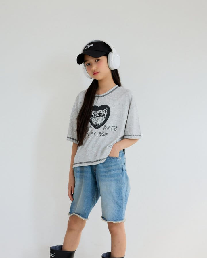 Sm2 - Korean Children Fashion - #todddlerfashion - Marble Stone Tee