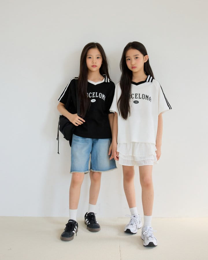 Sm2 - Korean Children Fashion - #toddlerclothing - Barcelona Tee