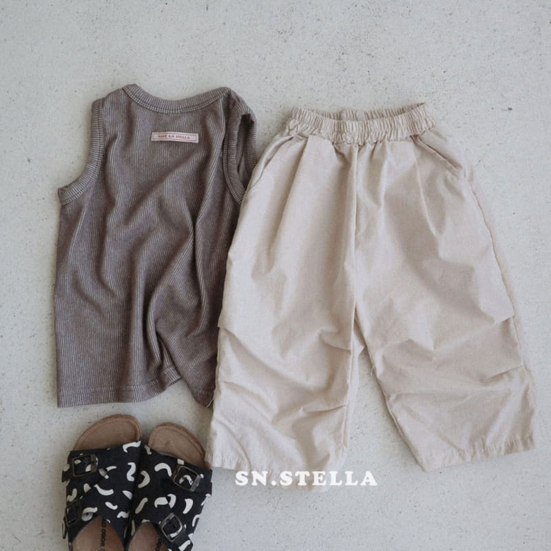 Sn.stella - Korean Children Fashion - #fashionkids - Rib Sleeveless Tee - 6