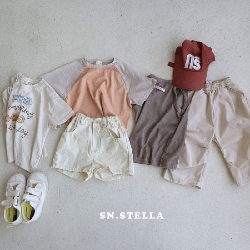 Sn.stella - Korean Children Fashion - #kidsshorts - Pig Raglan Tee - 4