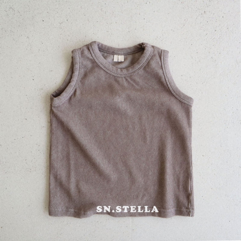 Sn.stella - Korean Children Fashion - #kidzfashiontrend - Rib Sleeveless Tee - 9