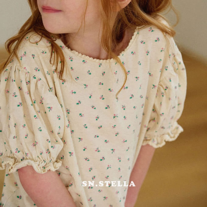 Sn.stella - Korean Children Fashion - #kidzfashiontrend - Lily Shirring Tee