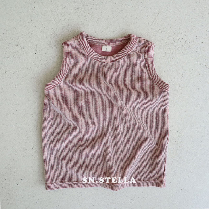 Sn.stella - Korean Children Fashion - #littlefashionista - Rib Sleeveless Tee - 11