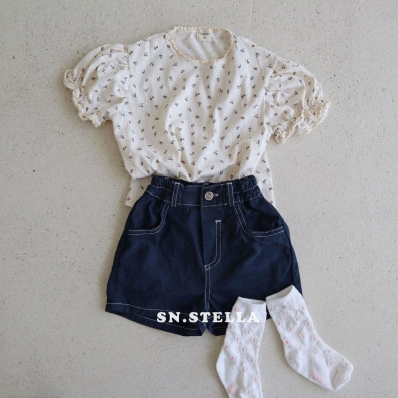 Sn.stella - Korean Children Fashion - #littlefashionista - Lily Shirring Tee - 3