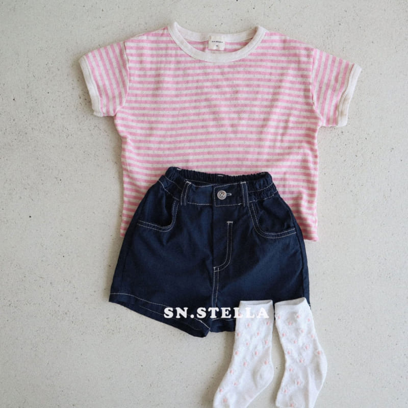 Sn.stella - Korean Children Fashion - #todddlerfashion - Stitch Pants - 4