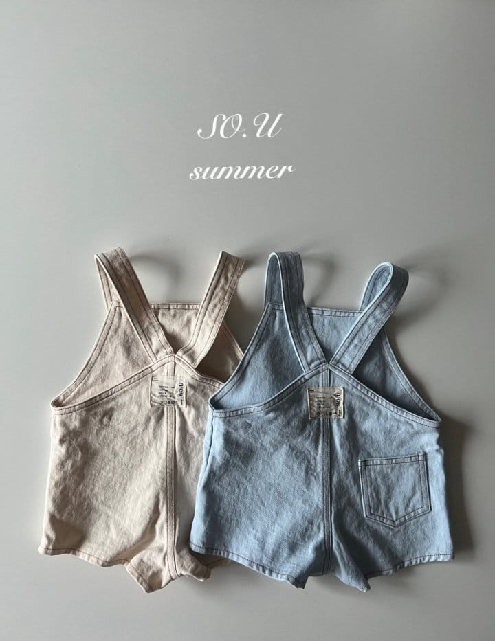 So U - Korean Baby Fashion - #babyboutiqueclothing - Bebe Dungarees Body Suit - 2