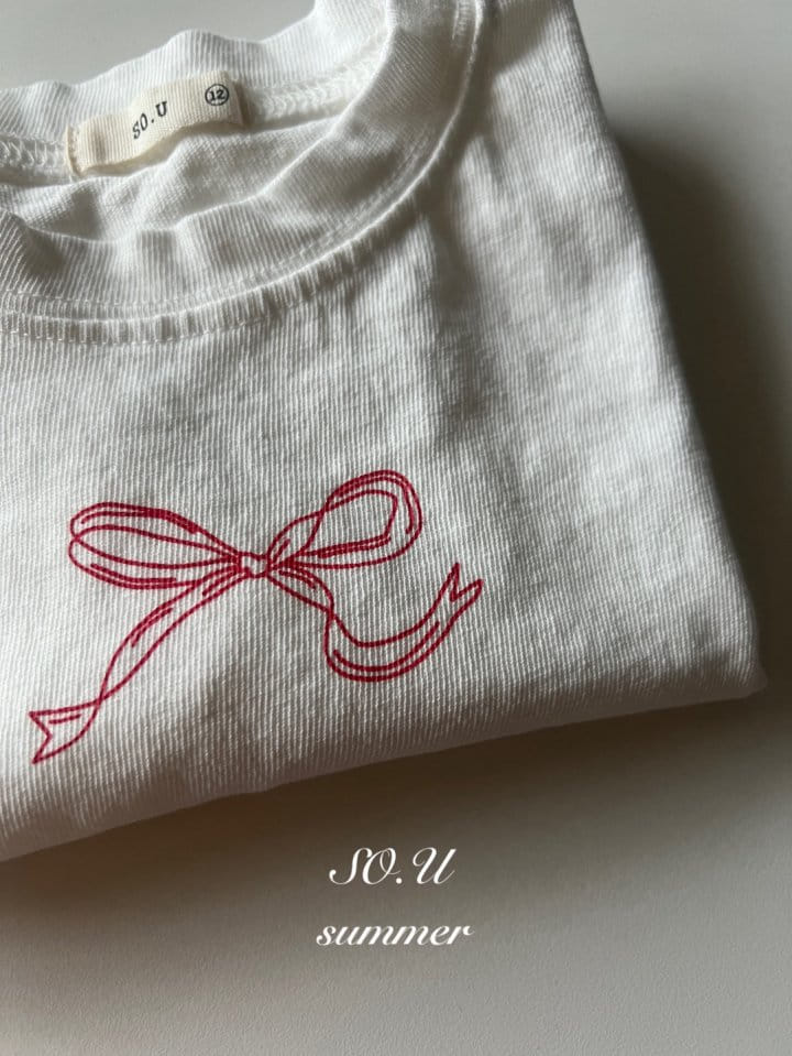 So U - Korean Baby Fashion - #babyboutiqueclothing - Ribbon Tee - 8