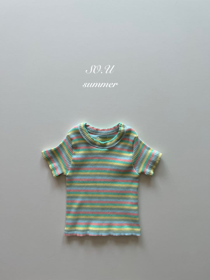 So U - Korean Baby Fashion - #babyfashion - Rainbow Tteok Tee - 3