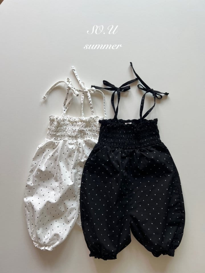 So U - Korean Baby Fashion - #babyfashion - Dot Smoke Body Suit - 2