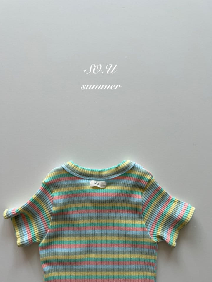 So U - Korean Baby Fashion - #babyfashion - Rainbow Tteok Tee - 4