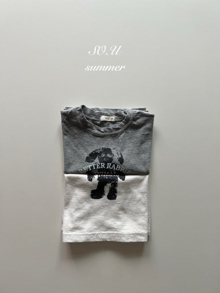 So U - Korean Baby Fashion - #babyfever - Rabbit Tee