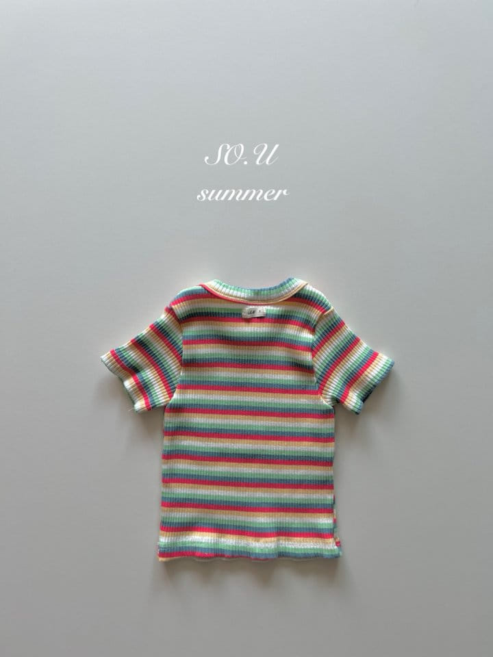 So U - Korean Baby Fashion - #babylifestyle - Rainbow Tteok Tee - 6