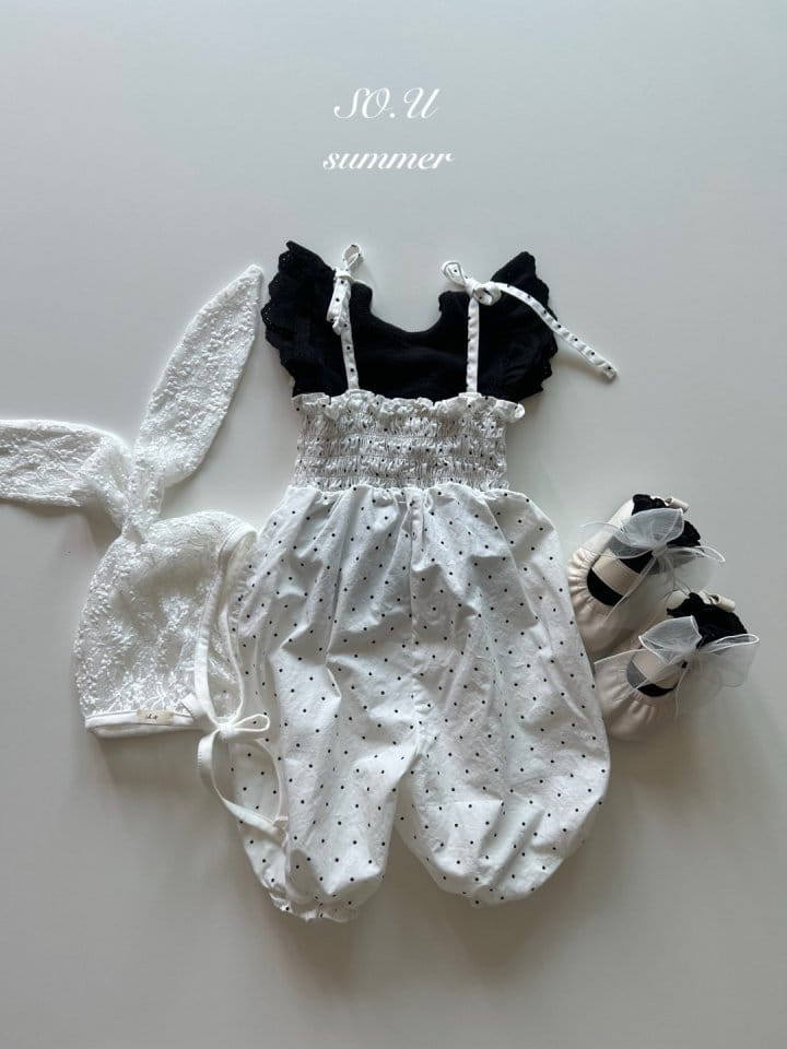 So U - Korean Baby Fashion - #babyoninstagram - Dot Smoke Body Suit - 6