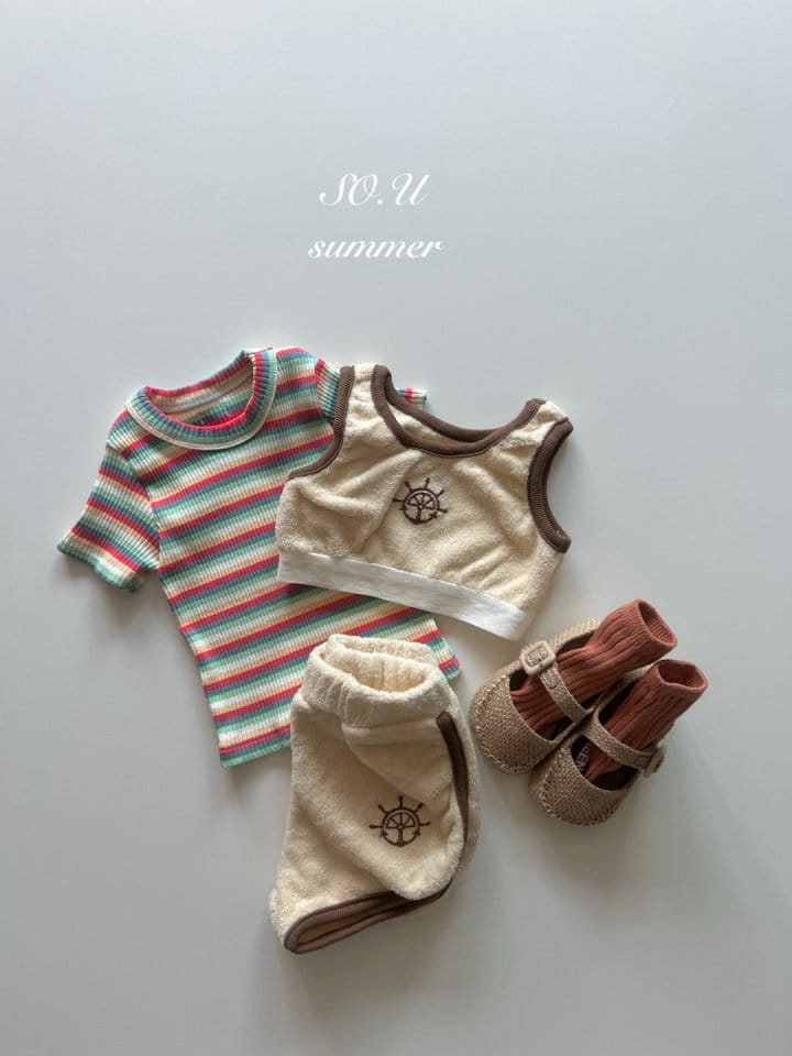 So U - Korean Baby Fashion - #babyoutfit - Rainbow Tteok Tee - 10