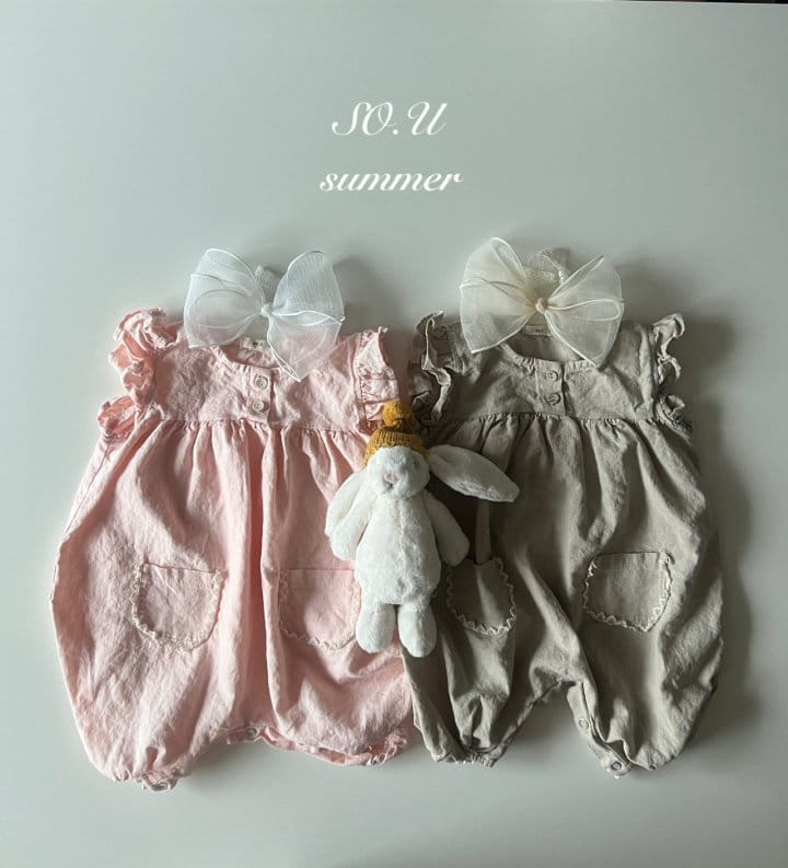 So U - Korean Baby Fashion - #babywear - Lace Wing Jump Suit