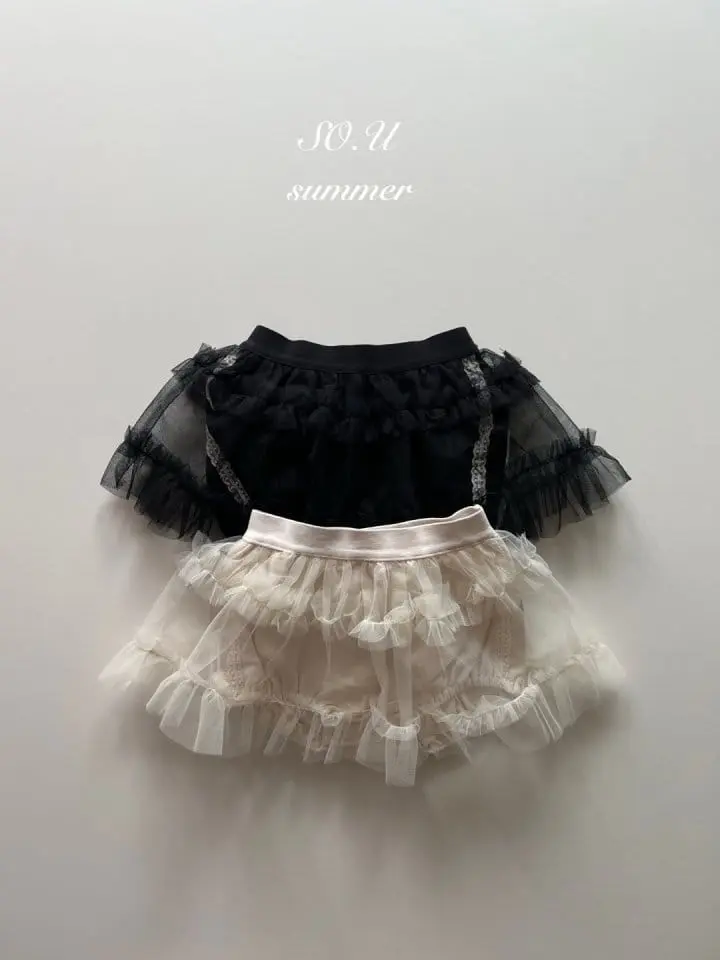 So U - Korean Baby Fashion - #smilingbaby - Lace Tape Sha Bloomers - 2