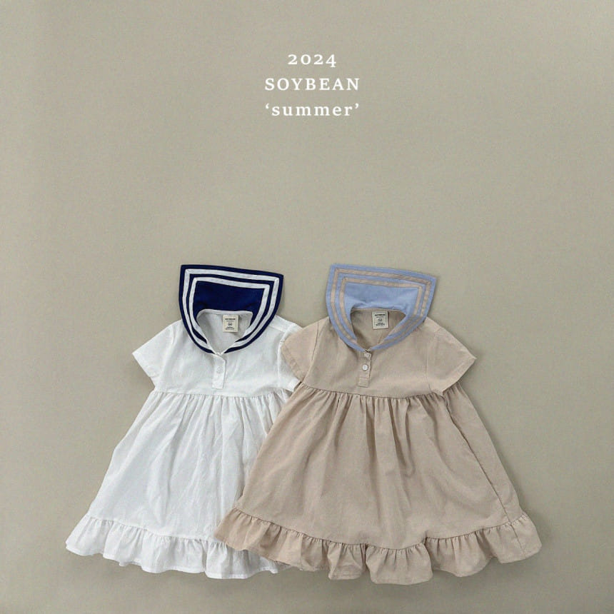 Soybean - Korean Children Fashion - #discoveringself - Sailor One-Piece - 2