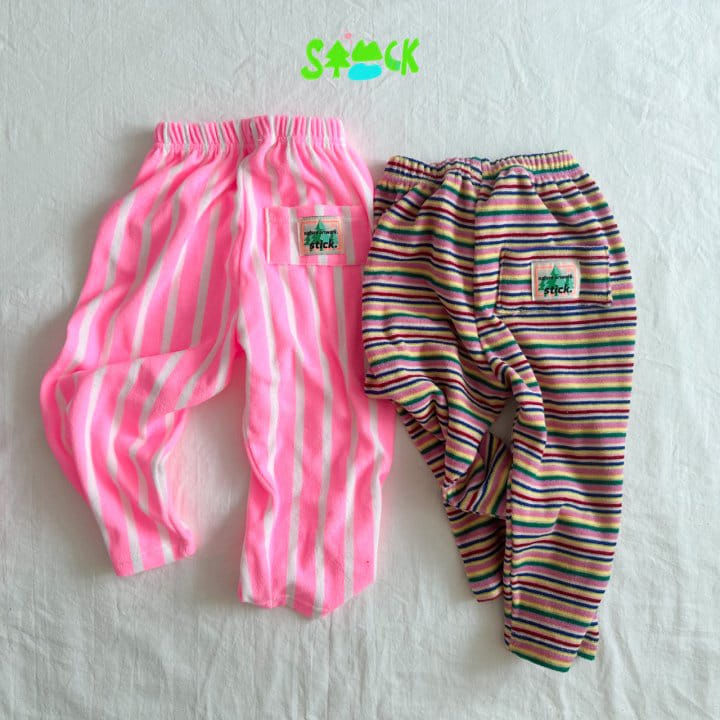 Stick - Korean Children Fashion - #kidzfashiontrend - Rainbow Terry Gojeangi Pants - 4