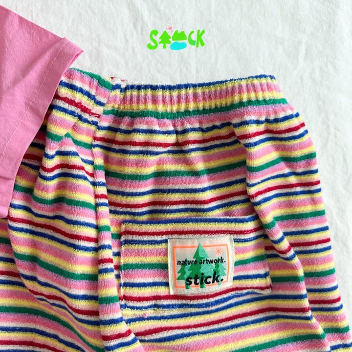 Stick - Korean Children Fashion - #kidsshorts - Rainbow Terry Gojeangi Pants