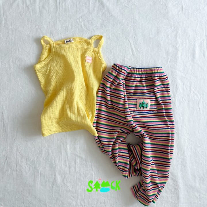 Stick - Korean Children Fashion - #kidzfashiontrend - Rainbow Terry Gojeangi Pants - 3