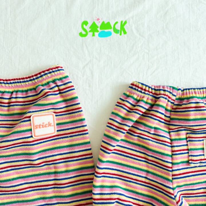 Stick - Korean Children Fashion - #littlefashionista - Rainbow Terry Gojeangi Pants - 5