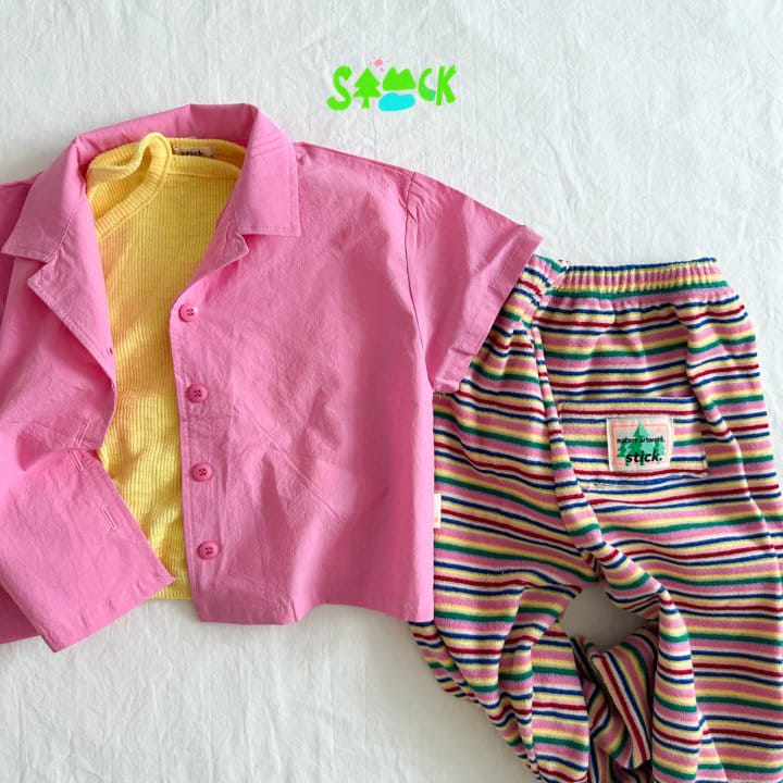 Stick - Korean Children Fashion - #todddlerfashion - Candy Sleeveles Tee - 7