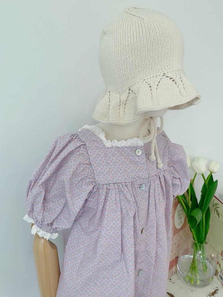 Studio M - Korean Children Fashion - #Kfashion4kids - Vintage Small Flower One-Piece - 6