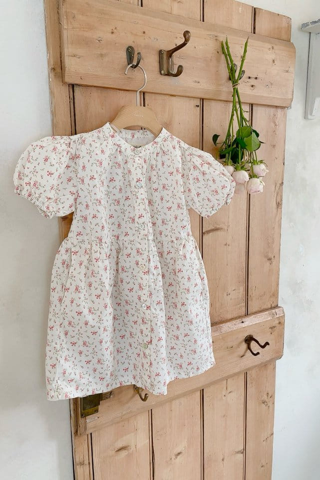 Studio M - Korean Children Fashion - #childofig - Rose Flower Paint One-Piece - 9