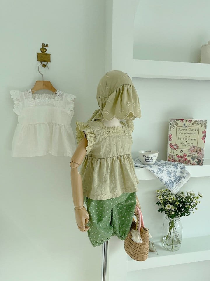 Studio M - Korean Children Fashion - #minifashionista - Orche Lace Blouse - 3