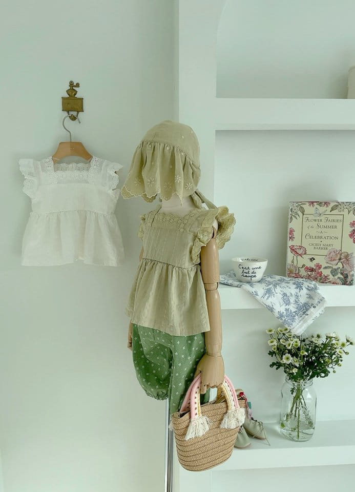 Studio M - Korean Children Fashion - #minifashionista - Orche Lace Blouse - 4