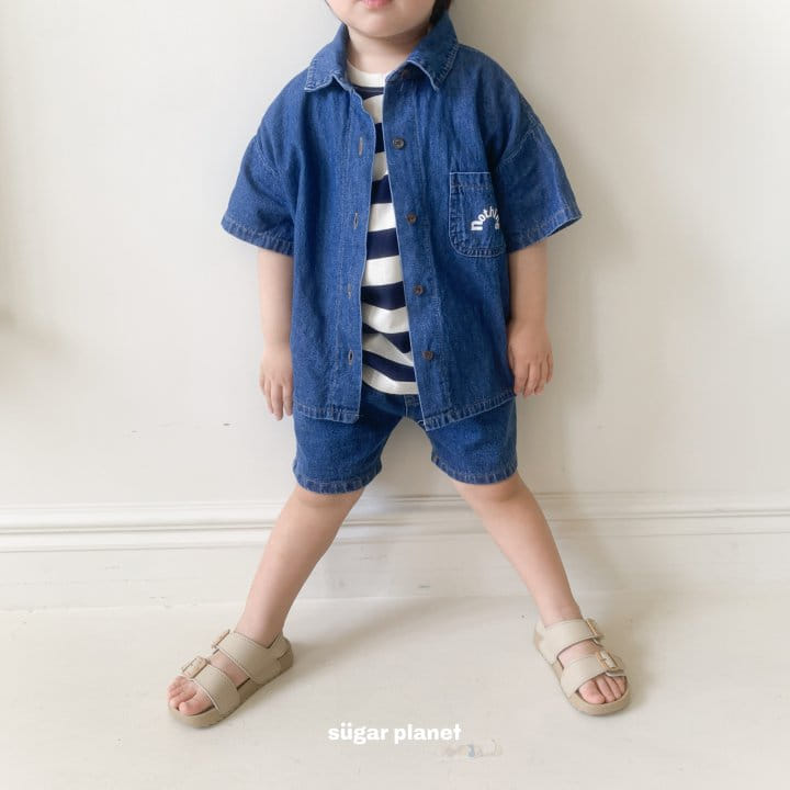 Sugar Planet - Korean Children Fashion - #Kfashion4kids - Nothing Denim Shirt - 2