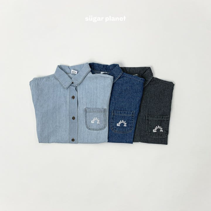 Sugar Planet - Korean Children Fashion - #childofig - Nothing Denim Shirt - 7