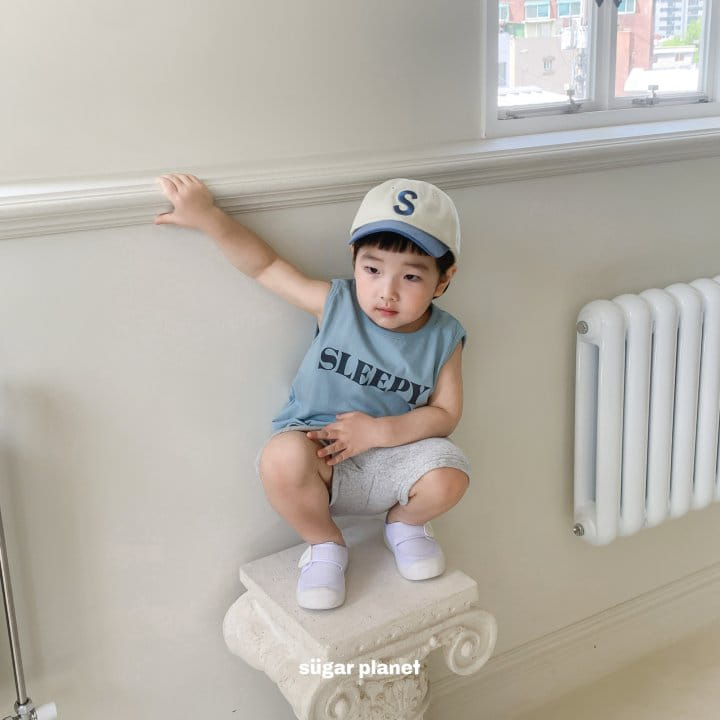 Sugar Planet - Korean Children Fashion - #fashionkids - Sleepy Sleeveless Tee - 3