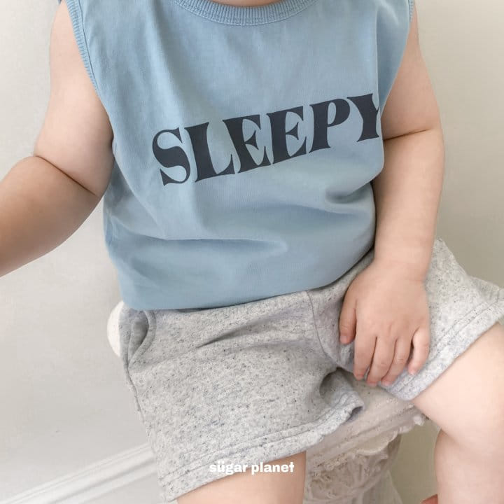 Sugar Planet - Korean Children Fashion - #fashionkids - Sleepy Sleeveless Tee - 4