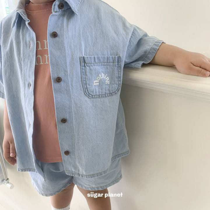 Sugar Planet - Korean Children Fashion - #kidzfashiontrend - Nothing Denim Shirt