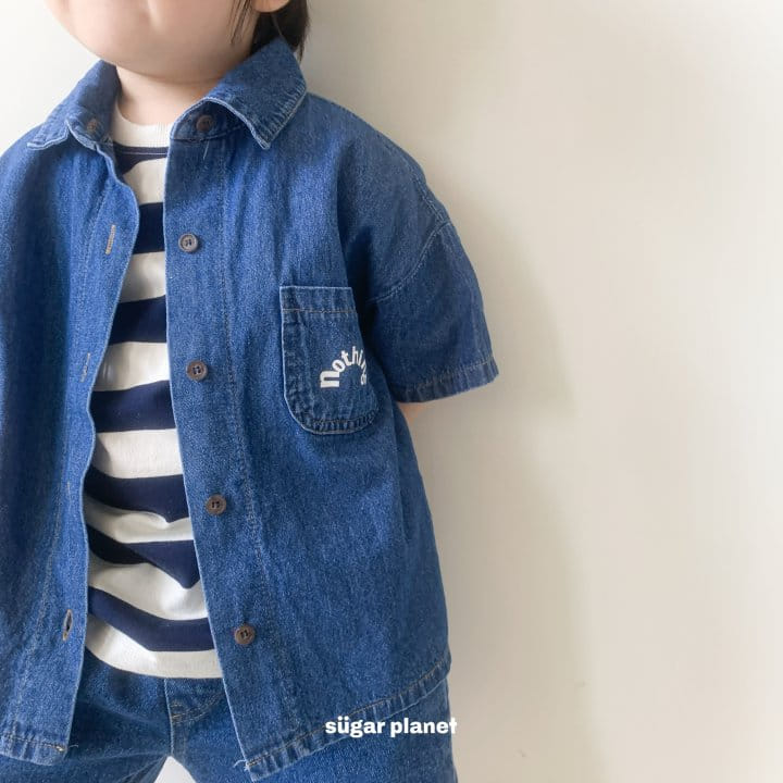 Sugar Planet - Korean Children Fashion - #littlefashionista - Nothing Denim Shirt - 3