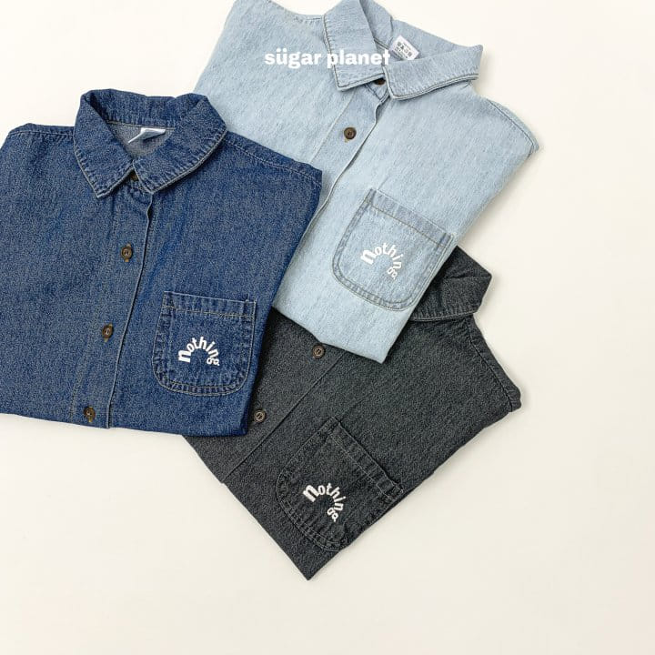 Sugar Planet - Korean Children Fashion - #minifashionista - Nothing Denim Shirt - 5