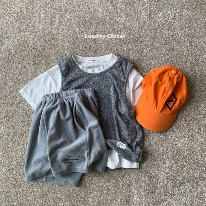 Sunday Closet - Korean Children Fashion - #Kfashion4kids - Butter Terry Shorts - 6